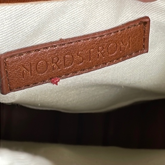 Nordstrom Joni Circular Raffia Straw Woven Bag Beach Boho Summer Tassel - Picture 15 of 15